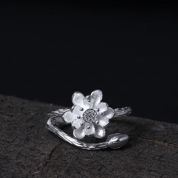 Silver Antique Flower Hand Decoration Wholesale Temperament Simple Lotus Bud Opening Adjustable Finger Ring Wholesale
Silver Antique Flower Hand Decoration Wholesale Temperament Simple Lotus Bud Opening Adjustable Finger Ring Wholesale