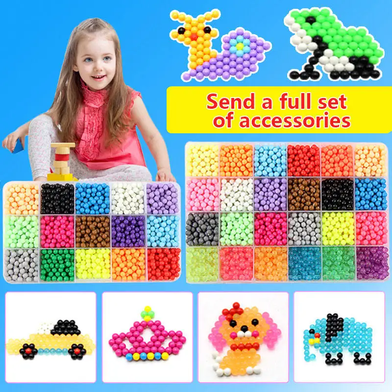 Water Spray Kralen DIY 3D Puzzels Speelgoed Hama Kralen Magic educatief speelgoed diy Magische kralen Children's Christmas gifts
Water Spray Kralen DIY 3D Puzzels Speelgoed Hama Kralen Magic educatief speelgoed diy Magische kralen Children's Christmas gifts