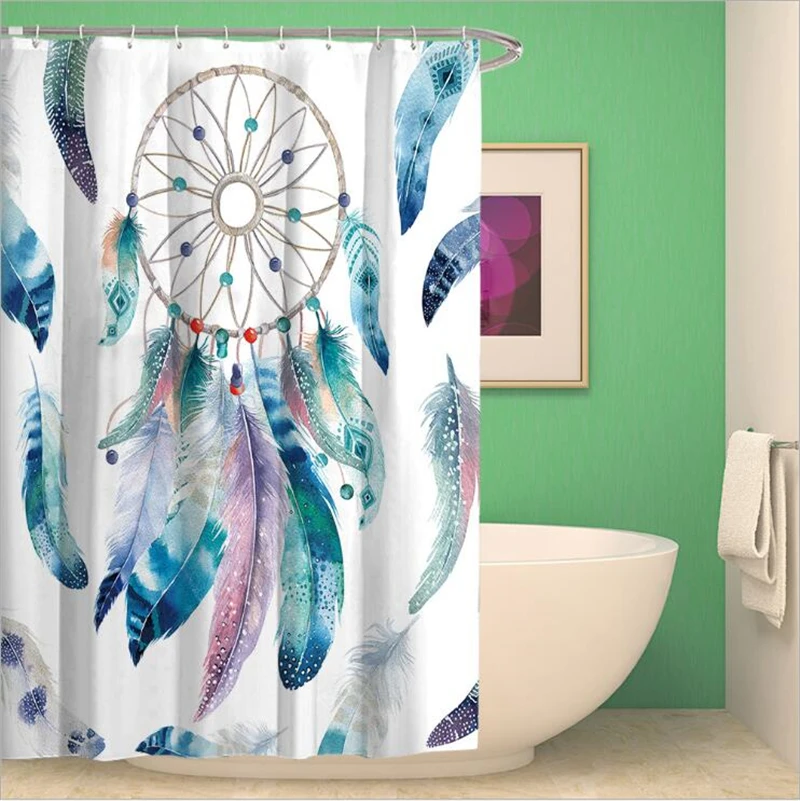 High Quality Nordic Dream Net Feather Dacron Print Waterproof Mold Proof Bath Curtain Bath Polyester Fabric Bathroom Curtain
High Quality Nordic Dream Net Feather Dacron Print Waterproof Mold Proof Bath Curtain Bath Polyester Fabric Bathroom Curtain