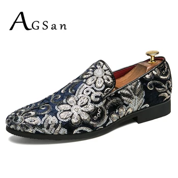 AGSan Handmade Luxury Brand Men Velvet Loafers Classic Party Loafers Blue Black Embroidery Dress Loafers Mens Wedding Shoes
AGSan Handmade Luxury Brand Men Velvet Loafers Classic Party Loafers Blue Black Embroidery Dress Loafers Mens Wedding Shoes
