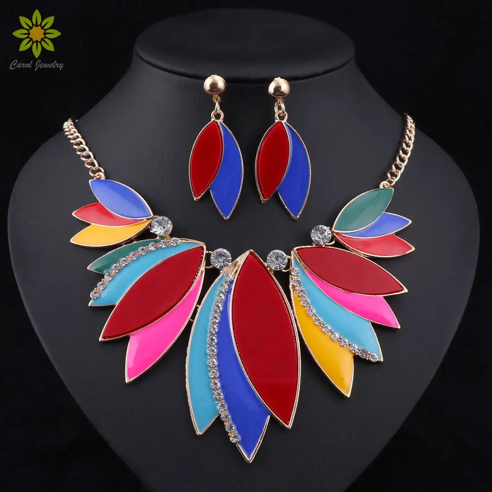 Women Wedding Necklaces Earrings Sets Vintage Rhinestone Crystal Choker Enamel Necklaces & Pendants Ethnic Maxi Jewelry Sets
Women Wedding Necklaces Earrings Sets Vintage Rhinestone Crystal Choker Enamel Necklaces & Pendants Ethnic Maxi Jewelry Sets