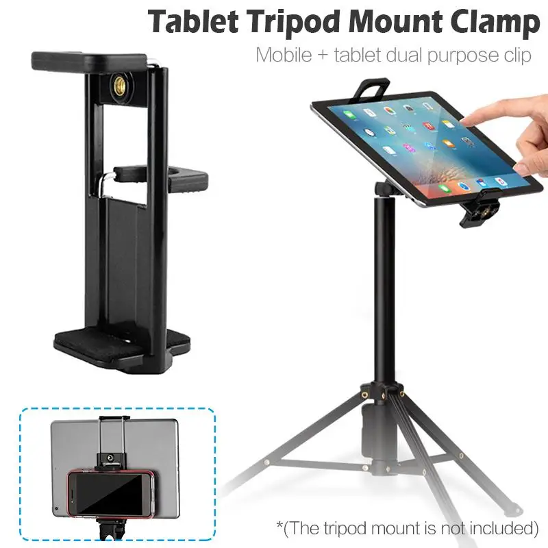 Universal 1/4'' Thread Tripod Mount Holder Stand Bracket Extendable Phone holder For iPad2/3/4/Air Tablets Phone Clamp Adapter
Universal 1/4'' Thread Tripod Mount Holder Stand Bracket Extendable Phone holder For iPad2/3/4/Air Tablets Phone Clamp Adapter