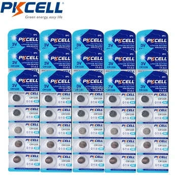 75PCS PKCELL CR1220 3V Lithium Button Coin Battery BR1220 ECR1220 LM1220 210mAh For Remote Controls Camcorders
75PCS PKCELL CR1220 3V Lithium Button Coin Battery BR1220 ECR1220 LM1220 210mAh For Remote Controls Camcorders