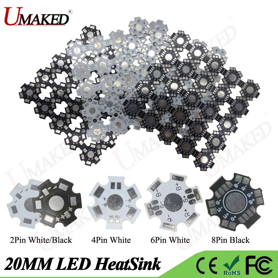 5000Pcs High Power 1W 3W 5W LED Aluminum Base Plate PCB Board Heat Sink Substrate 20mm Star Kit DIY Cooling Heatsink 20mm by DHL
5000Pcs High Power 1W 3W 5W LED Aluminum Base Plate PCB Board Heat Sink Substrate 20mm Star Kit DIY Cooling Heatsink 20mm by DHL