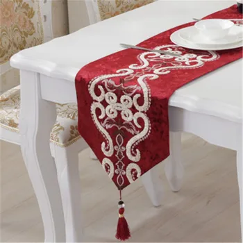 SBB Newest European classical style Jubilation noble simple Embroider plush table runner dining room table flag Matching Cushion
SBB Newest European classical style Jubilation noble simple Embroider plush table runner dining room table flag Matching Cushion