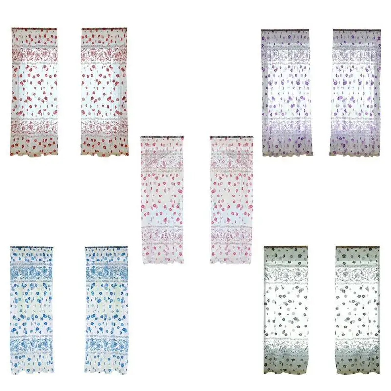 Multiple colors Flower Print Polyester Window Glass Yarn Curtain Offset Screen curtains blind panel Home window Purdah curtains
Multiple colors Flower Print Polyester Window Glass Yarn Curtain Offset Screen curtains blind panel Home window Purdah curtains