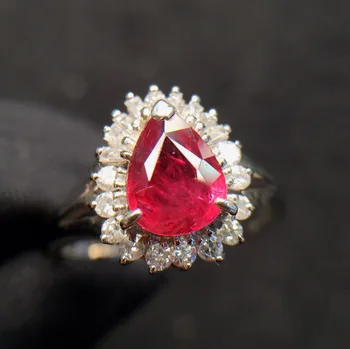 Fine Jewelry 18K White Gold Real Natural Pigeon Blood Red Ruby Diamond Wedding Engagement Female Rings for Women Fine Ring
Fine Jewelry 18K White Gold Real Natural Pigeon Blood Red Ruby Diamond Wedding Engagement Female Rings for Women Fine Ring