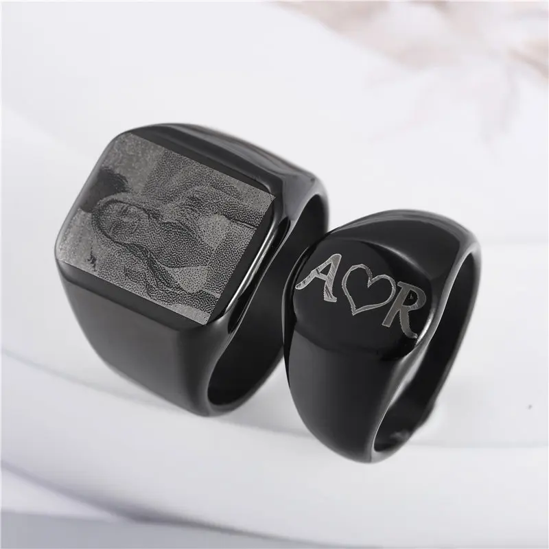 Hot Sale Custom Made Engrave High Polished Stainless Steel Solid Ring Jewelry Engrave Name/Picture Fashion Charm Couples Ring
Hot Sale Custom Made Engrave High Polished Stainless Steel Solid Ring Jewelry Engrave Name/Picture Fashion Charm Couples Ring