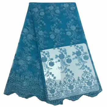 Blue African Lace Fabric 2019 High Quality Mesh Embroidered Lace French Mesh Fabric Stones Nigerian Swiss Lace Fabrics Dress
Blue African Lace Fabric 2019 High Quality Mesh Embroidered Lace French Mesh Fabric Stones Nigerian Swiss Lace Fabrics Dress