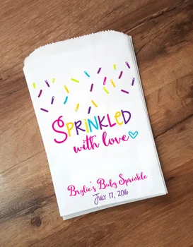 custom Sprinkled with love popcorn candy Buffet treat bags BIRTHDAY Wedding Bridal baby Shower Bakery Cookie gift Favors packets
custom Sprinkled with love popcorn candy Buffet treat bags BIRTHDAY Wedding Bridal baby Shower Bakery Cookie gift Favors packets