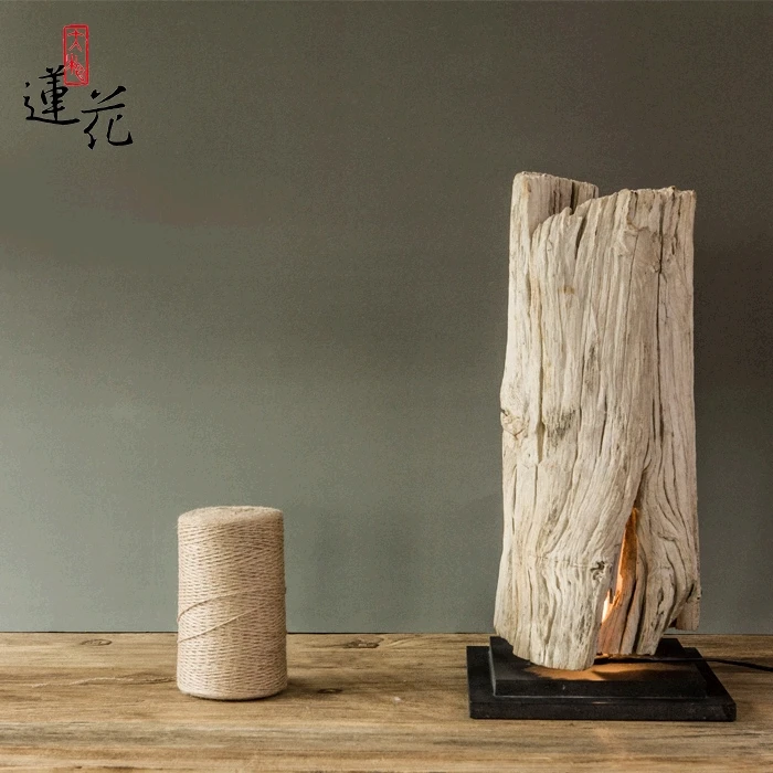 Southeast Asian style original design handmade weathered old wood floor lamp decorative lights | Освещение