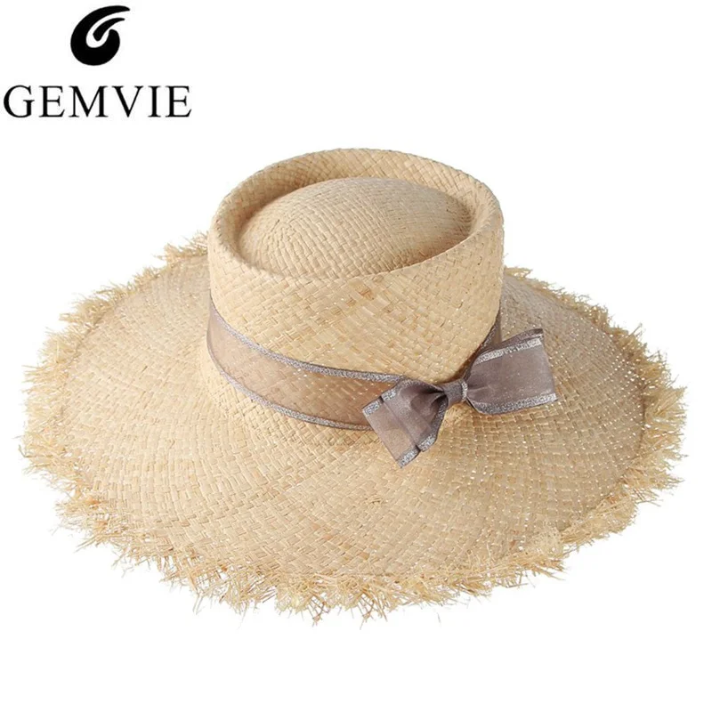 GEMVIE Summer Large Brim Straw Hat Beach Hat For Women 2019 New Fashion Raffia Woven Fluffy Wide Brim Sun Hat With Band or Rope
GEMVIE Summer Large Brim Straw Hat Beach Hat For Women 2019 New Fashion Raffia Woven Fluffy Wide Brim Sun Hat With Band or Rope