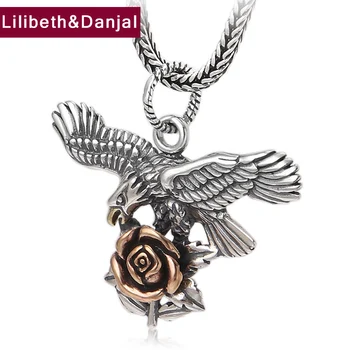 2019 New Hiphop Fashion Rose Flying eagle Pendant 100% 925 Sterling silver Men Women Necklace Pendant Jewelry sieraden maken P43
2019 New Hiphop Fashion Rose Flying eagle Pendant 100% 925 Sterling silver Men Women Necklace Pendant Jewelry sieraden maken P43