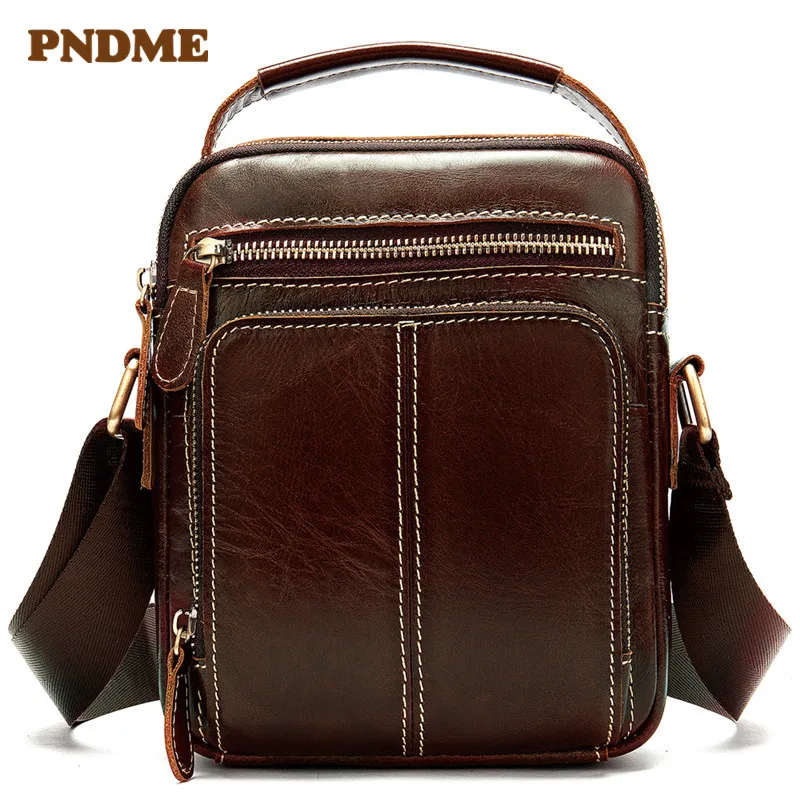 Stylish casual leather single-shoulder slant straddling small bag retro vertical style square layer cowhide men's bag
Stylish casual leather single-shoulder slant straddling small bag retro vertical style square layer cowhide men's bag