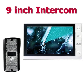 9inch Wired Video Door Phone Video Intercom System With Waterproof Outdoor IR Camera Speakerphone Video doorphone
9inch Wired Video Door Phone Video Intercom System With Waterproof Outdoor IR Camera Speakerphone Video doorphone