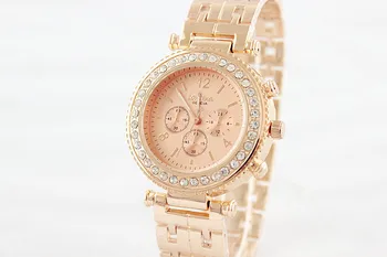 2018 New Diamond-encrusted Three-eye Dial Stainless Steel Strap Casual Fashion Exquisite Luxury Women's Quartz watch
2018 New Diamond-encrusted Three-eye Dial Stainless Steel Strap Casual Fashion Exquisite Luxury Women's Quartz watch