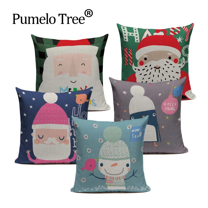Relax Cotton Linen Nordic Cartoon Christmas Santa Snowman Penguin Bedroom Decor Fundas 45Cmx45Cm Square Printing Throw Pillow
Relax Cotton Linen Nordic Cartoon Christmas Santa Snowman Penguin Bedroom Decor Fundas 45Cmx45Cm Square Printing Throw Pillow