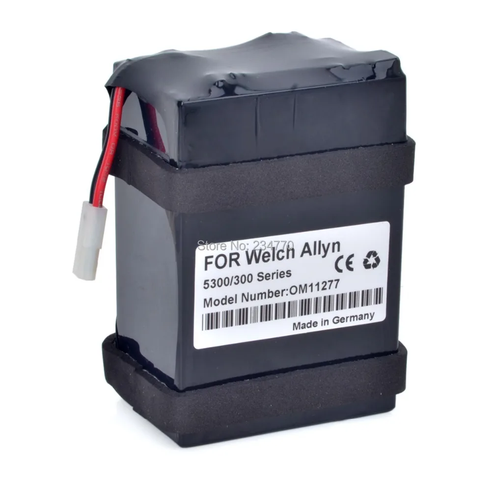 Replacement for Welch Allyn 5300,420,300,53NOP,53NTB,53NTL,53NTO,53OTO,63NTB,5300-101,AS11277,B11277,MED0023 Medical battery
Replacement for Welch Allyn 5300,420,300,53NOP,53NTB,53NTL,53NTO,53OTO,63NTB,5300-101,AS11277,B11277,MED0023 Medical battery