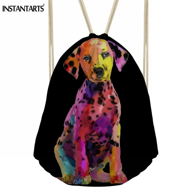 INSTANTARTS Fashion Women Men Dalmatian Dog Pattern Drawstring Backpack 3D Printing Travel Doftback Mochila Drawstring Bag Girls
INSTANTARTS Fashion Women Men Dalmatian Dog Pattern Drawstring Backpack 3D Printing Travel Doftback Mochila Drawstring Bag Girls