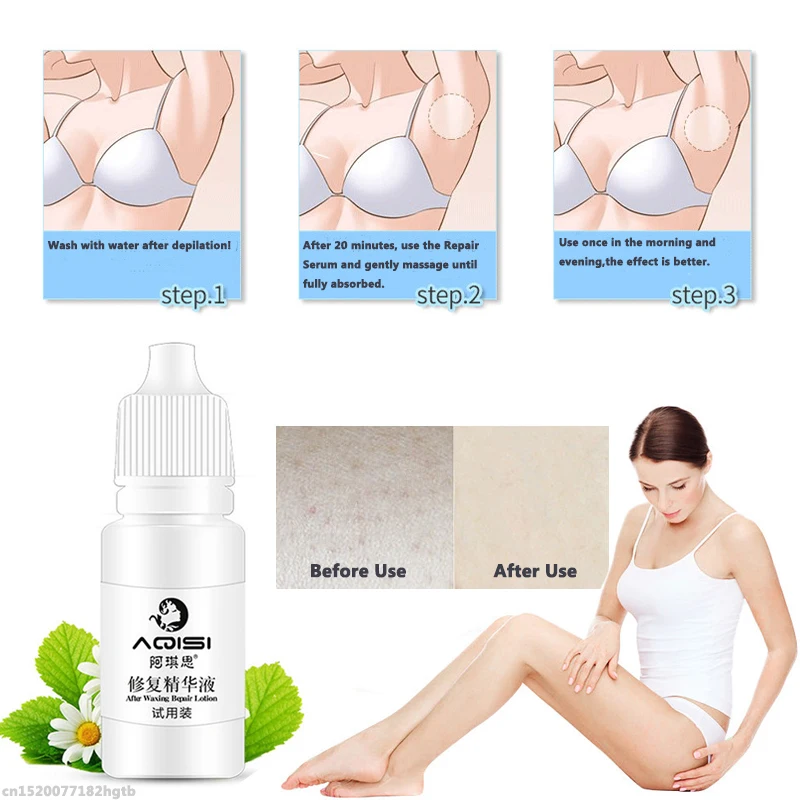 AQISI Hair Removal Repair Essential oil Inhibit Hair Growth Repair Nourish Pores Shrink Skin Smooth Repair Essence 5ml
AQISI Hair Removal Repair Essential oil Inhibit Hair Growth Repair Nourish Pores Shrink Skin Smooth Repair Essence 5ml