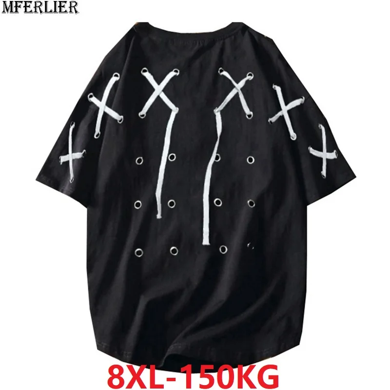 MFERLIER summer Hip hop t-shirts men short sleeve personality high street tees plus size big 5XL 7XL 8XL mens cool t-shirt 150KG
MFERLIER summer Hip hop t-shirts men short sleeve personality high street tees plus size big 5XL 7XL 8XL mens cool t-shirt 150KG