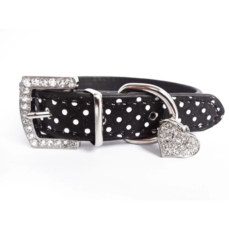 1PCS Dog Accessories For Small Dogs Collars And Leashes Pets Dog Collar Led Polka Dot Pattern Heart Crystal Pendant Mascotas
1PCS Dog Accessories For Small Dogs Collars And Leashes Pets Dog Collar Led Polka Dot Pattern Heart Crystal Pendant Mascotas
