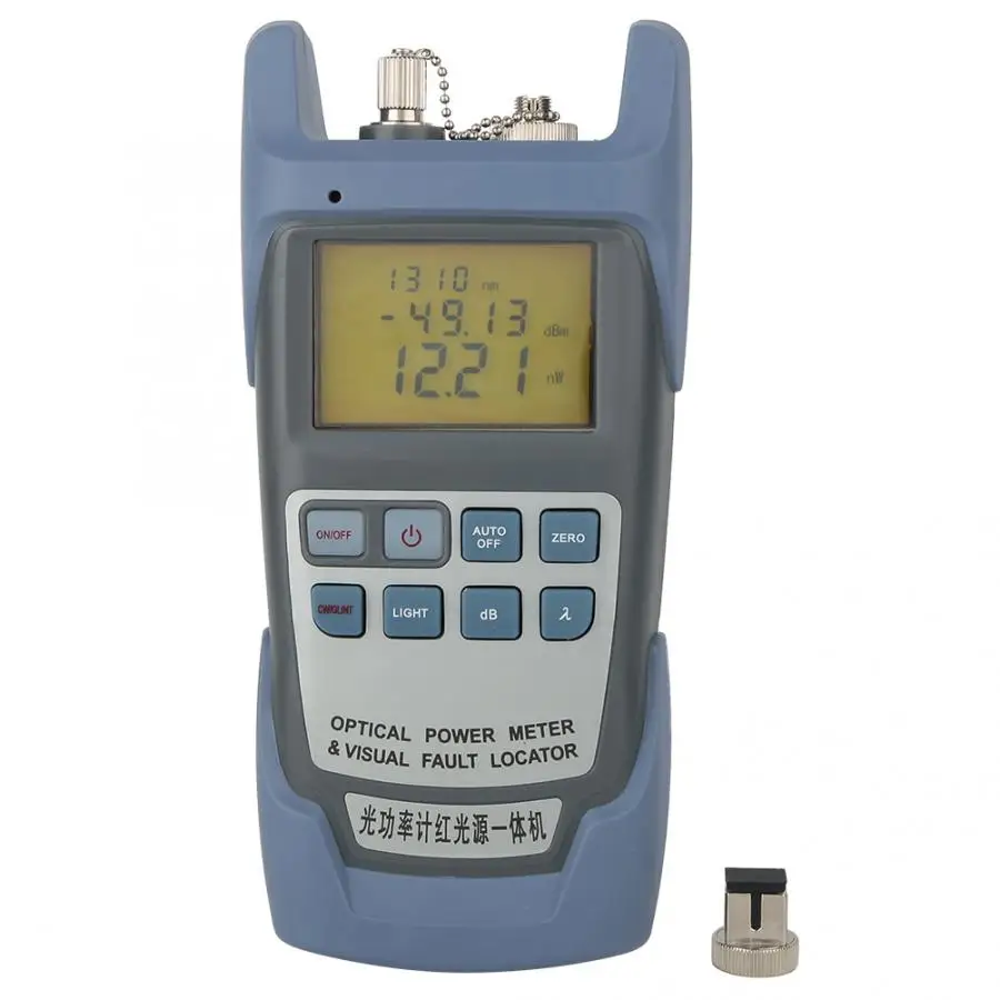 Handheld Fiber Optical Power Meter Visual Fault Locator Fiber Optic Cable Tester -70~10dB
Handheld Fiber Optical Power Meter Visual Fault Locator Fiber Optic Cable Tester -70~10dB