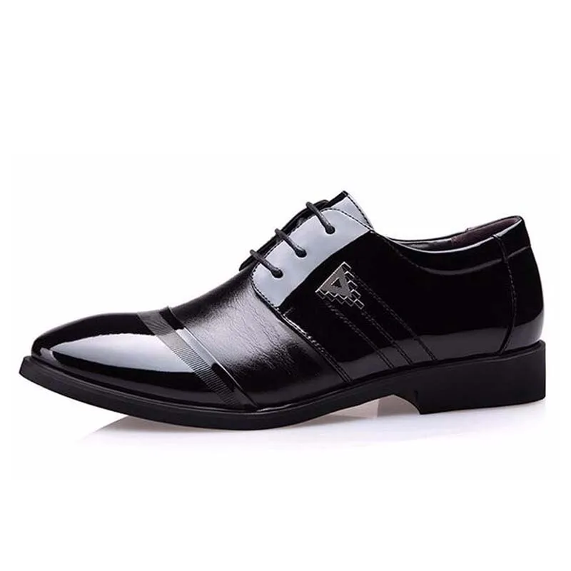 38-48 Fashion Leather Shoes Men Dress Shoe Pointed Oxfords Shoes For Men Lace Up Designer Luxury Men Formal Shoes 2018
38-48 Fashion Leather Shoes Men Dress Shoe Pointed Oxfords Shoes For Men Lace Up Designer Luxury Men Formal Shoes 2018