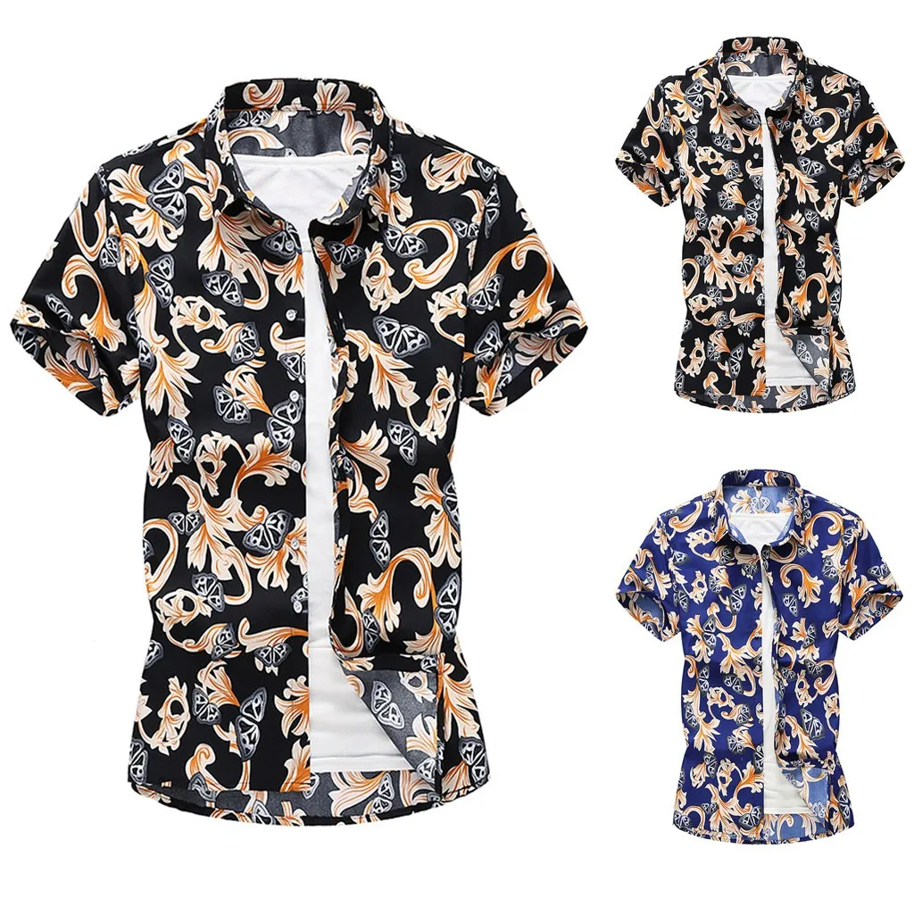 Men Hawaiian Shirt Male Casual Printed Beach Shirt Men's Print Button Turn-Down Collar Slim Fit Short Sleeve Shirt Top Blouse
Men Hawaiian Shirt Male Casual Printed Beach Shirt Men's Print Button Turn-Down Collar Slim Fit Short Sleeve Shirt Top Blouse