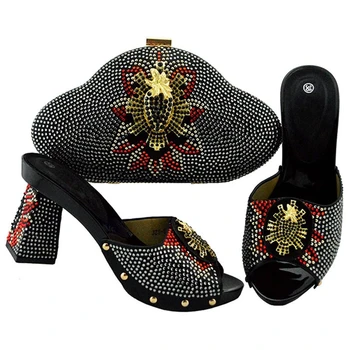 New Italian Shoes and Bag Set Decorated with Rhinestone High Heeled Shoes for Women African Ladies Shoes and Bags for Party
New Italian Shoes and Bag Set Decorated with Rhinestone High Heeled Shoes for Women African Ladies Shoes and Bags for Party