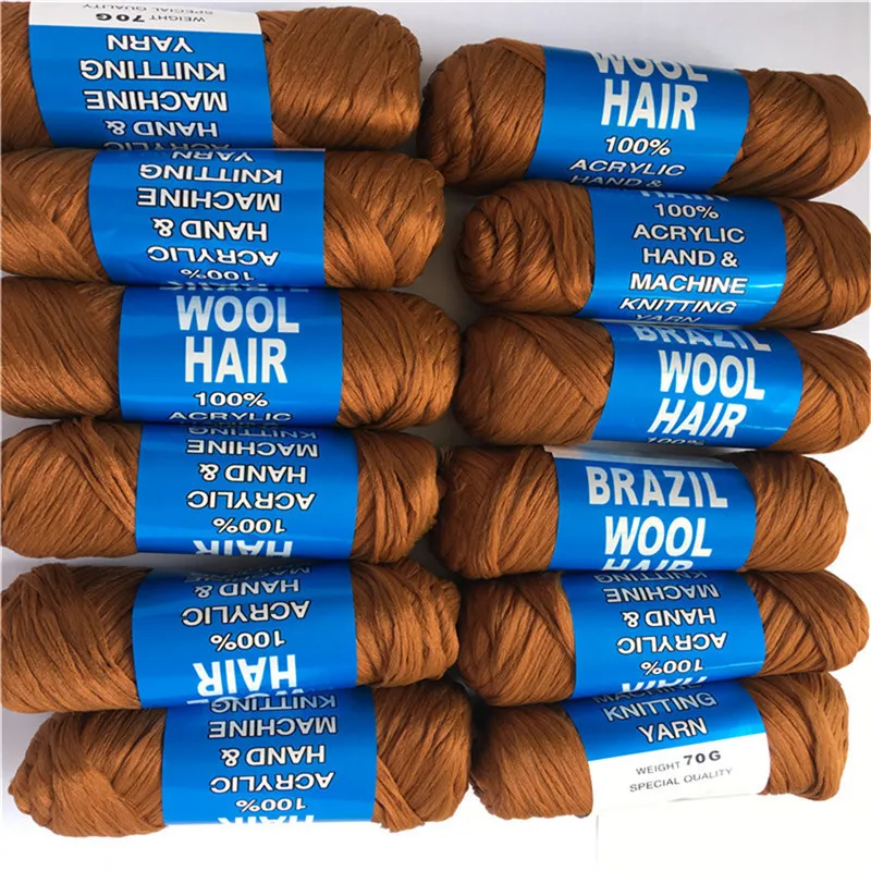 wholesale Brazilian wool hair 5balls/lot 70g/ball Brazil Brazilian wool hair acrylic fiber for braiding
wholesale Brazilian wool hair 5balls/lot 70g/ball Brazil Brazilian wool hair acrylic fiber for braiding