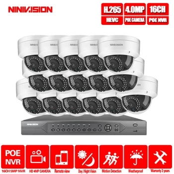 16CH 4K POE NVR 5MP 4MP 3MP 2MP kit PoE IP Camera P2P Cloud Onvif FTP CCTV System IR Outdoor Night Vision Video Surveillance Kit
16CH 4K POE NVR 5MP 4MP 3MP 2MP kit PoE IP Camera P2P Cloud Onvif FTP CCTV System IR Outdoor Night Vision Video Surveillance Kit