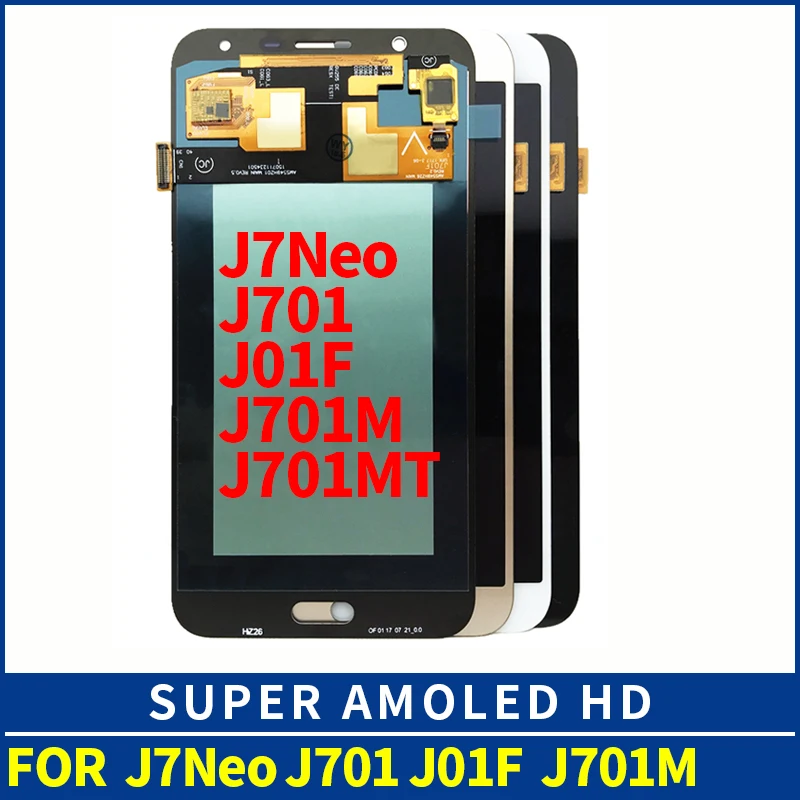 ЖК дисплей OLED J701F для Samsung Galaxy J7 Neo J701M сенсорный экран с дигитайзером в сборе