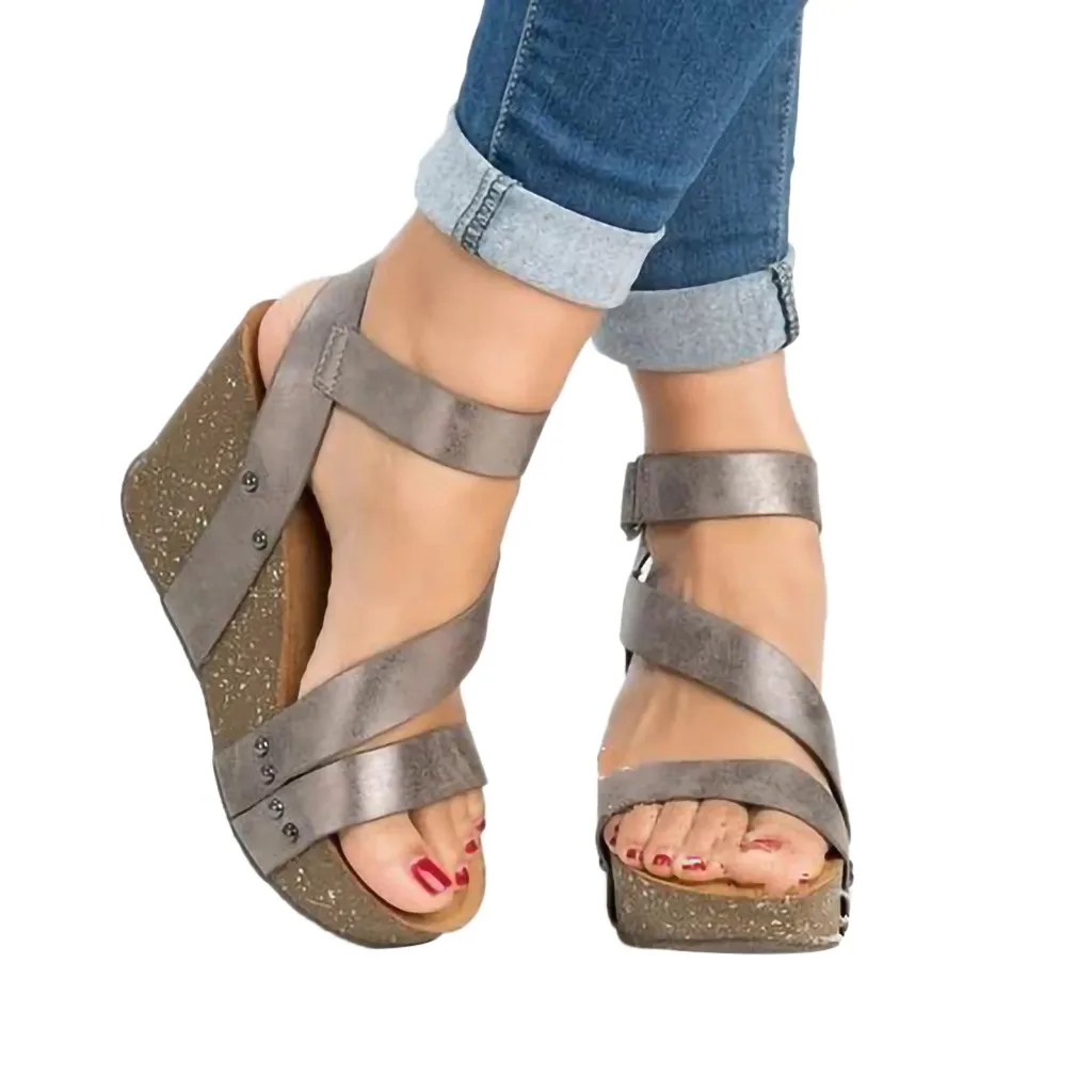 YOUYEDIAN fashion wedges platform sandals women Retro Fashion Womens Open Toe Leather latform Roman Sandals #3
YOUYEDIAN fashion wedges platform sandals women Retro Fashion Womens Open Toe Leather latform Roman Sandals #3