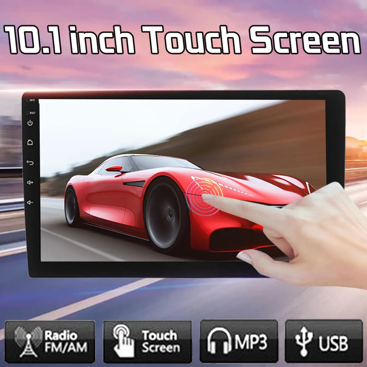 10.1" Car Stereo Car Multimedia Player 2 DIN bluetooth WIFI DAB GPS Nav Quad Core Touchable Radio Video MP5 Player 1+16G
10.1" Car Stereo Car Multimedia Player 2 DIN bluetooth WIFI DAB GPS Nav Quad Core Touchable Radio Video MP5 Player 1+16G