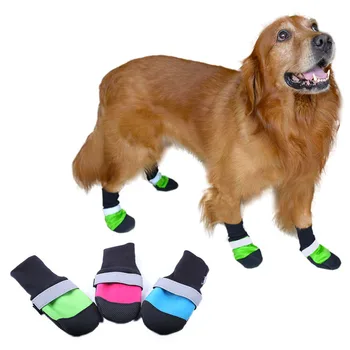 4pcs/set Pet Dog Shoes 3Color Ultra-Wear Oxford Fabric Large Dog Boots Non-slip Leather Waterproof paw protectors Rain Boots
4pcs/set Pet Dog Shoes 3Color Ultra-Wear Oxford Fabric Large Dog Boots Non-slip Leather Waterproof paw protectors Rain Boots