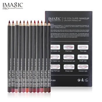 IMAGIC Professional Lipliner Pencil Waterproof Lipliner Contour Cosmetics Lipliner Pen Makeup Lip Pencil Set 12 Colors 68g*12
IMAGIC Professional Lipliner Pencil Waterproof Lipliner Contour Cosmetics Lipliner Pen Makeup Lip Pencil Set 12 Colors 68g*12