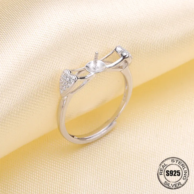 Fashion Pearl Ring Accessories,925 Sterling Silver Ring Findings, Adjustable Ring Jewelry Parts Fittings Mountings DIY Girl Gift
Fashion Pearl Ring Accessories,925 Sterling Silver Ring Findings, Adjustable Ring Jewelry Parts Fittings Mountings DIY Girl Gift