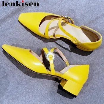 Lenkisen pretty girls plus size chunky heels slip on natural leather square toe women sandals new fashion dress hollow shoes L35
Lenkisen pretty girls plus size chunky heels slip on natural leather square toe women sandals new fashion dress hollow shoes L35