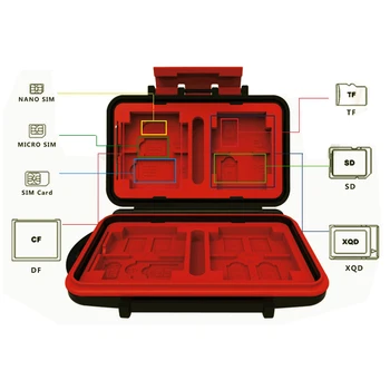 Bevigac 26 Cards Slots Waterproof Shockproof XQD CF SD TF SIM Cards Storage Case Holder Organizer for Photography Daily Use
Bevigac 26 Cards Slots Waterproof Shockproof XQD CF SD TF SIM Cards Storage Case Holder Organizer for Photography Daily Use