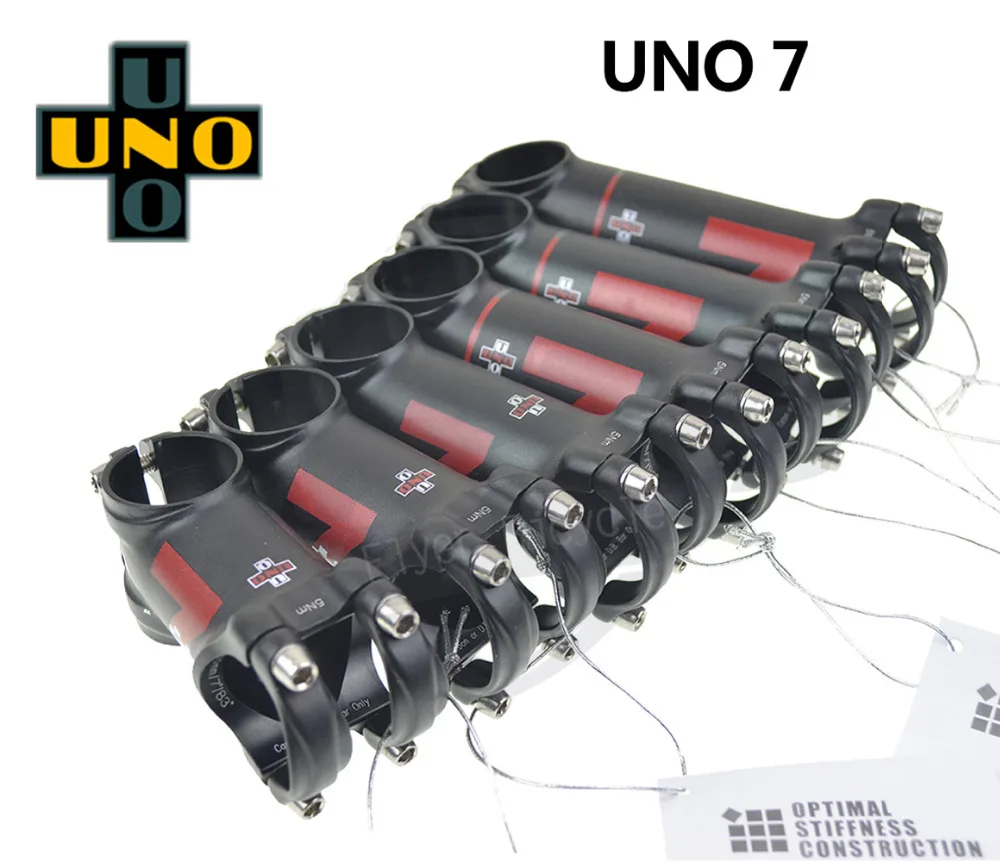 UNO 7 Stem lightest 7050 Aluminum Mountain Bike Stem uno bicycle stem 31.8*60/70/80/90/100/110/120/130mm 7 degrees / 17 degrees
UNO 7 Stem lightest 7050 Aluminum Mountain Bike Stem uno bicycle stem 31.8*60/70/80/90/100/110/120/130mm 7 degrees / 17 degrees