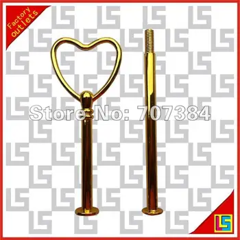 Factory price heart shaped 2 tiers cake stand rods(decorative metal wedding cake stand)
Factory price heart shaped 2 tiers cake stand rods(decorative metal wedding cake stand)
