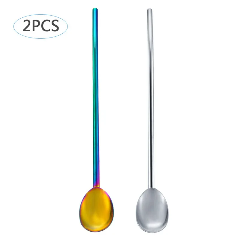 2PCs Stainless Steel Beverage Coffee Spoon Long Handle Ice Cream Dessert Tea Spoon Coffee Stirring Mixing Kitchen Bar Tools
2PCs Stainless Steel Beverage Coffee Spoon Long Handle Ice Cream Dessert Tea Spoon Coffee Stirring Mixing Kitchen Bar Tools