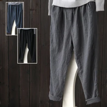 2019 Summer New Cotton Linen Plus Size Loose Pants Women Casual Elastic Waist Nine Pants Thin Harem Female Pants LJ2339
2019 Summer New Cotton Linen Plus Size Loose Pants Women Casual Elastic Waist Nine Pants Thin Harem Female Pants LJ2339