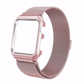 Stainless Steel Strap For Apple Watch Band Milanese magnetic With Case Protecting For iwatch Watchband 38mm 42mm series 1 2 3 4 
Stainless Steel Strap For Apple Watch Band Milanese magnetic With Case Protecting For iwatch Watchband 38mm 42mm series 1 2 3 4