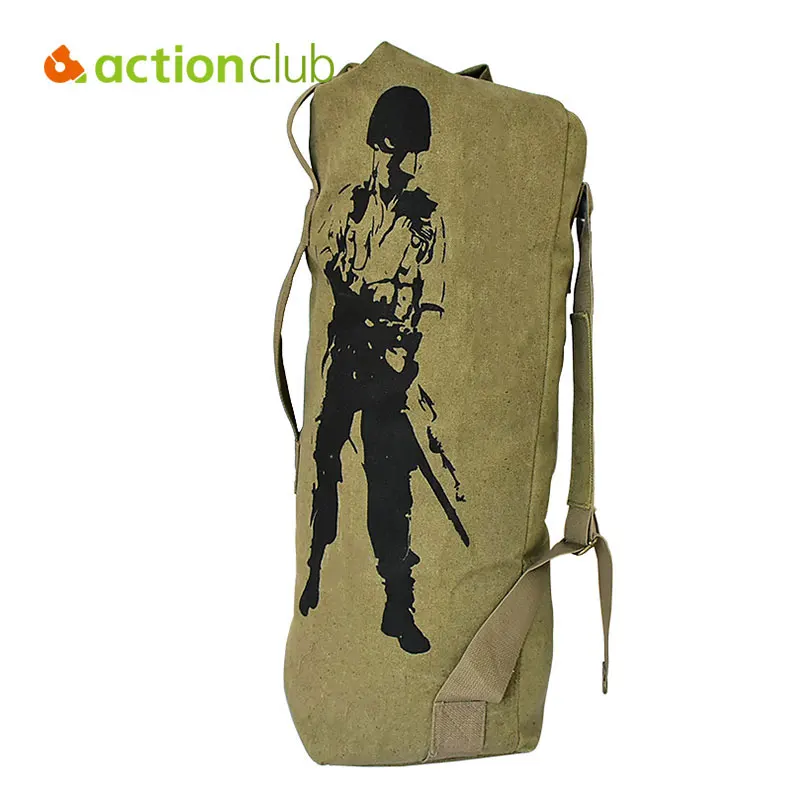 Image Actionclub Outdoor Travel Luggage Army Bag Canvas Hiking Backpack Camping Tactical Rucksack Men Military Backpack mochila SH360