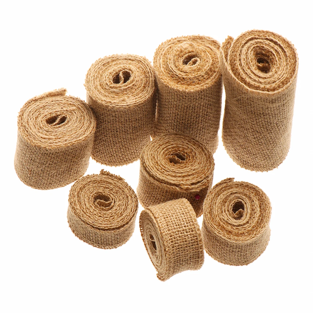 2M Natural Jute Burlap Hessian Ribbon Rolls Vintage Rustic Wedding Decoration Christmas Gift Wrapping For Festival Birtday Party 
2M Natural Jute Burlap Hessian Ribbon Rolls Vintage Rustic Wedding Decoration Christmas Gift Wrapping For Festival Birtday Party