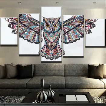 Canvas HD Printed Painting Home Decor 5 Pieces Owl Poster Modular Animal Pictures Living Room Wall Art Frameworks
Canvas HD Printed Painting Home Decor 5 Pieces Owl Poster Modular Animal Pictures Living Room Wall Art Frameworks