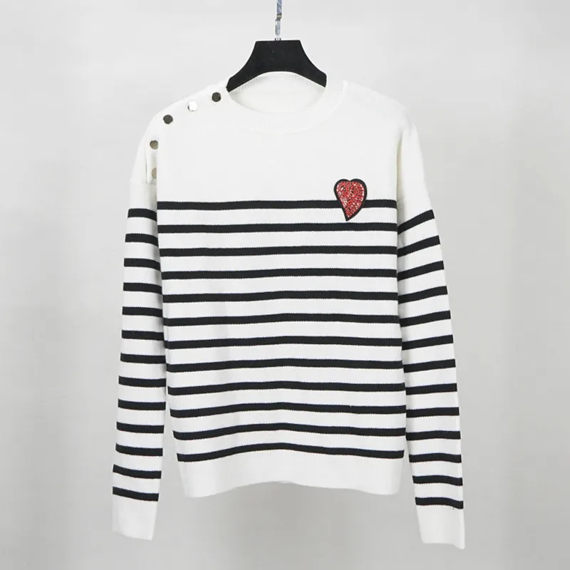 striped wool sweater pullover jumper with button for women warm thick luxury brand sweater knitted knitwear 2018 high quality
striped wool sweater pullover jumper with button for women warm thick luxury brand sweater knitted knitwear 2018 high quality