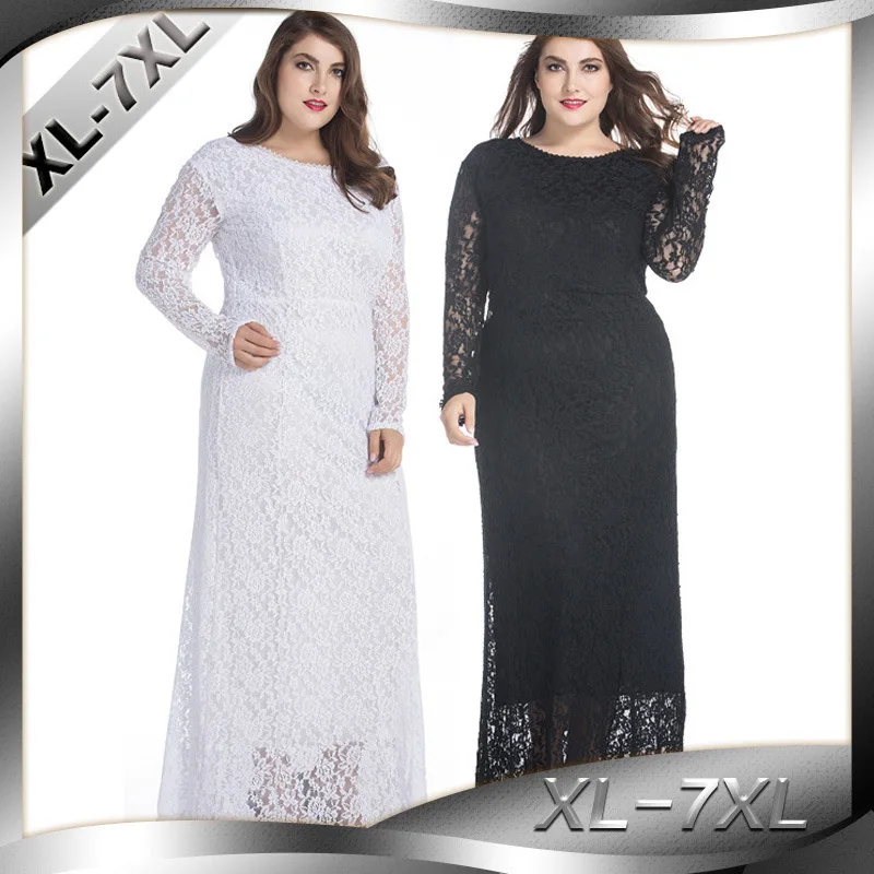 Vestido Longo Maxi Dress Regular Empire Spring Lace Time-limited Top Fashion Women Dress Plus Size Vestido De Festa O-neck Full
Vestido Longo Maxi Dress Regular Empire Spring Lace Time-limited Top Fashion Women Dress Plus Size Vestido De Festa O-neck Full